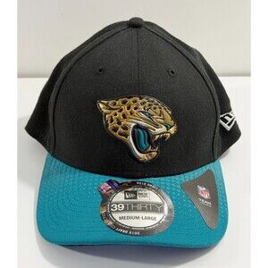 Jacksonville‎ Jaguars NE NFL "Team Classic" Flex-Fit Hat ~ Black/Teal 39Thirty